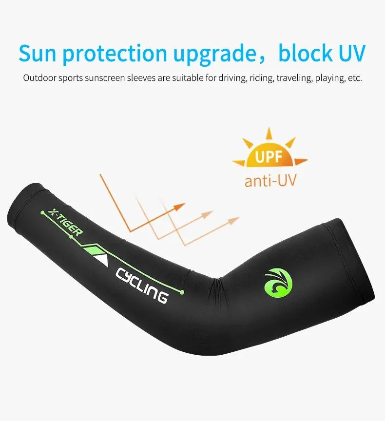X-Tiger Anti-UV Cycling Arm Sleeves – Breathable Sun Protection