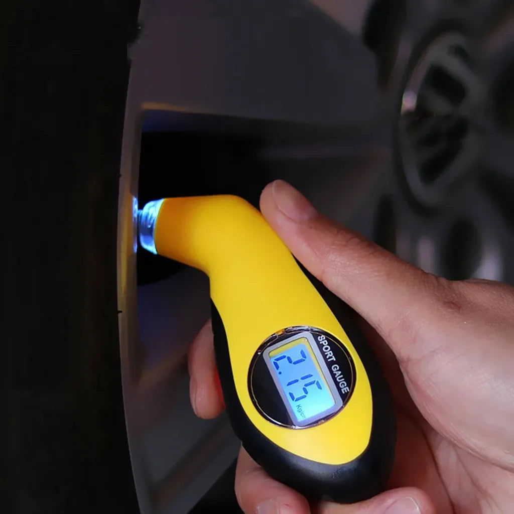 Digital Tire Pressure Gauge 150PSI LCD Backlight Air Pressure Meter Auto Tyre Tester for Car Bike Truck Peaceful Pleasures Health and Wellness