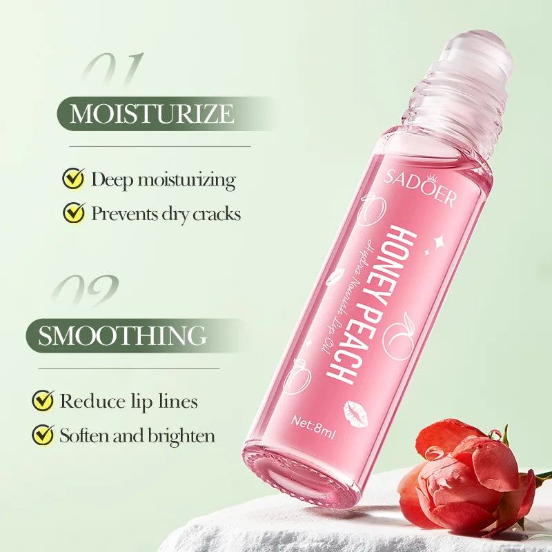 SADOER Fruit Lip Oil – Moisturizing Nourishing Anti-Wrinkle Lip Balm