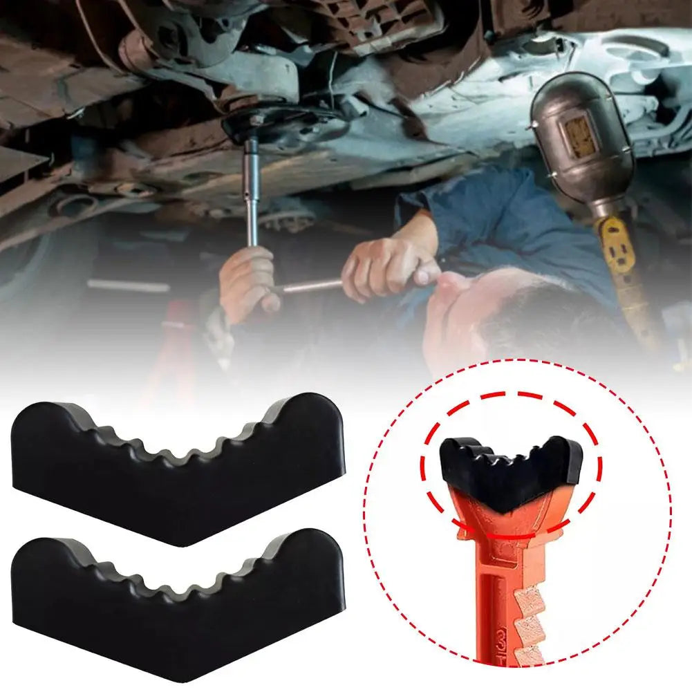 Universal Car Slotted Lift Jack Stand Rubber Pad Floor Adapter Frame Rail Pinch Lifting Repair Tools Safety Grip Pads 3Ton 6Ton Peaceful Pleasures Health and Wellness