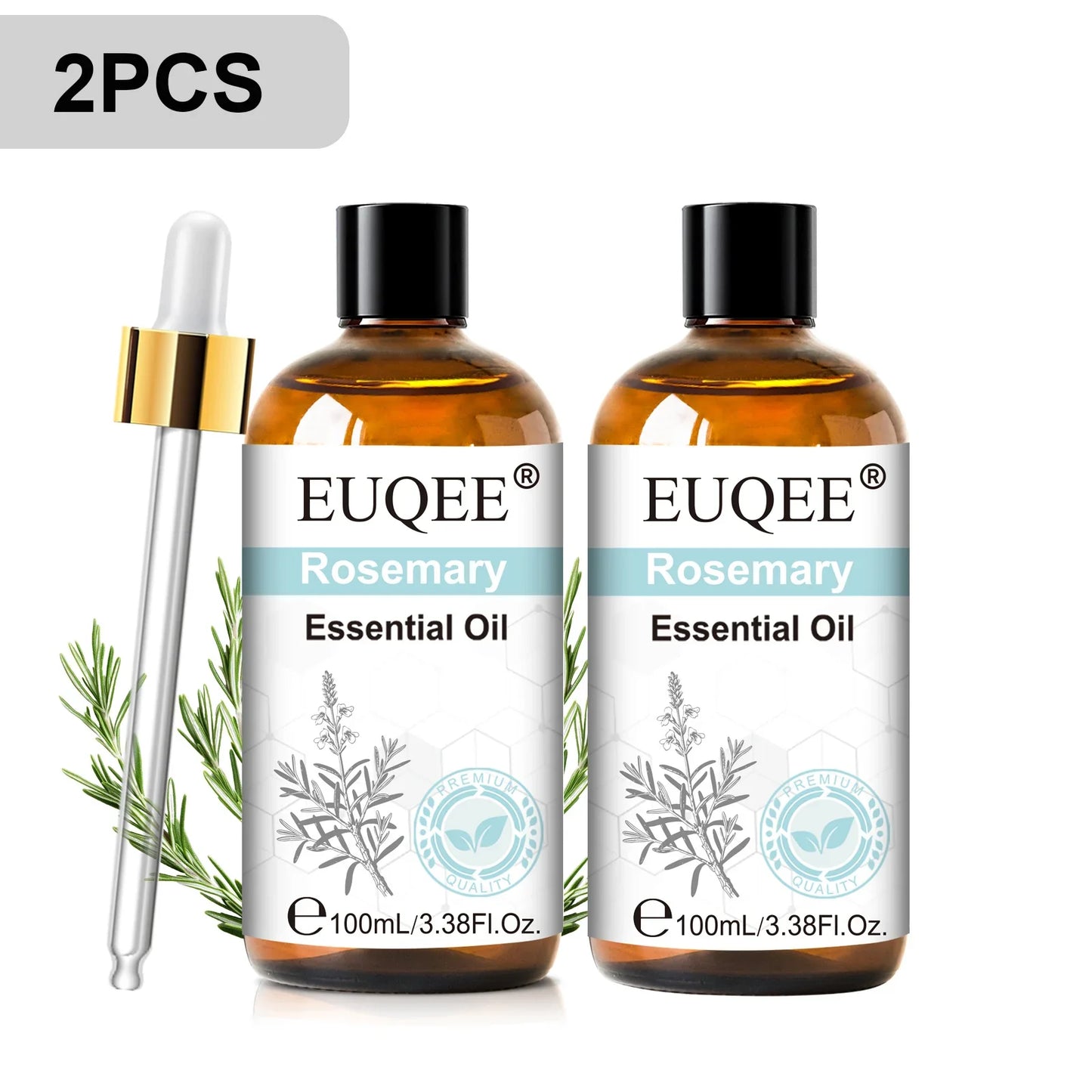 EUQEE 100ml Essential Oil for Diffuser – Lavender, Rose & More