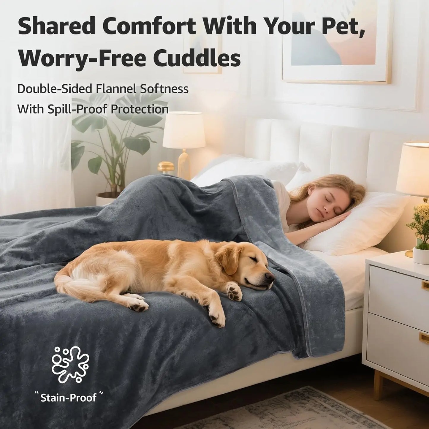 Waterproof Pet Blanket Furniture Protector | Couch Throw