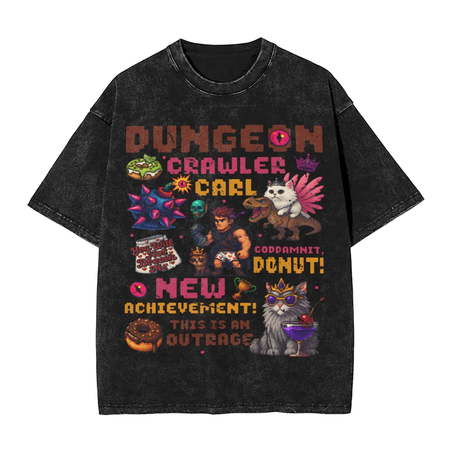 Dungeon Crawler Carl Men's Graphic T-Shirt | Y2K Harajuku Tee
