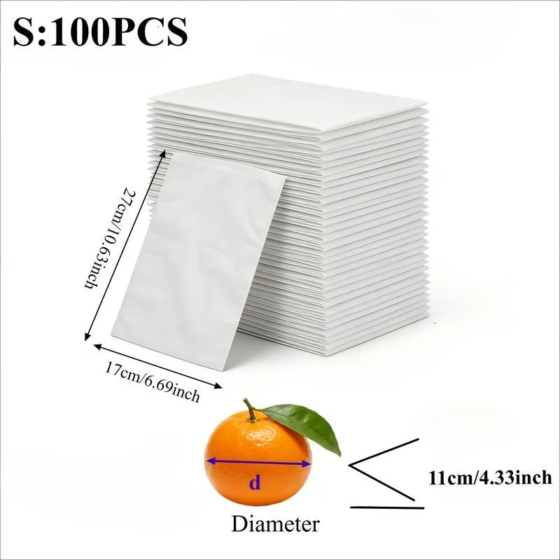 Fruit Protection Bags 50/100Pcs Mesh Drawstring Pest Bird Cover Fruit Protection Bags Peaceful Pleasures Health and Wellness 100Pcs