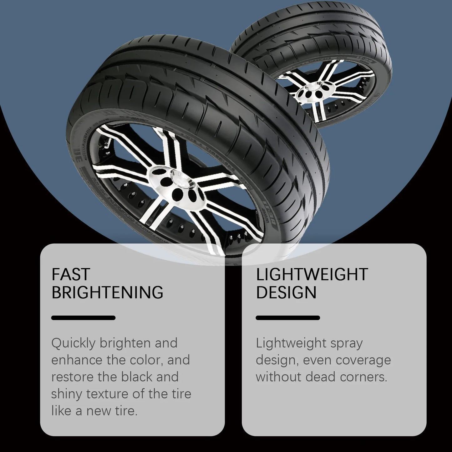 Rayhong Car Tire Gloss Spray | Waterproof Anti-Fouling Protection