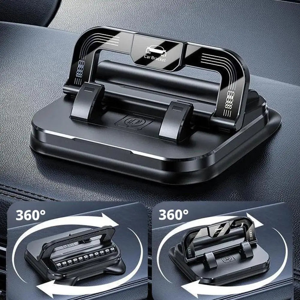 360° Rotation Car Phone Holder with Number Plate Universal Dashboard Auto Navigation Bracket Car accessories Peaceful Pleasures Health and Wellness