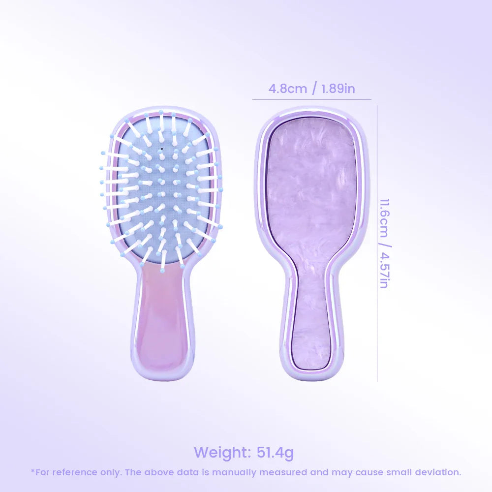 Mini Air Cushion Detangling Hair Brush – Anti-Static Massager