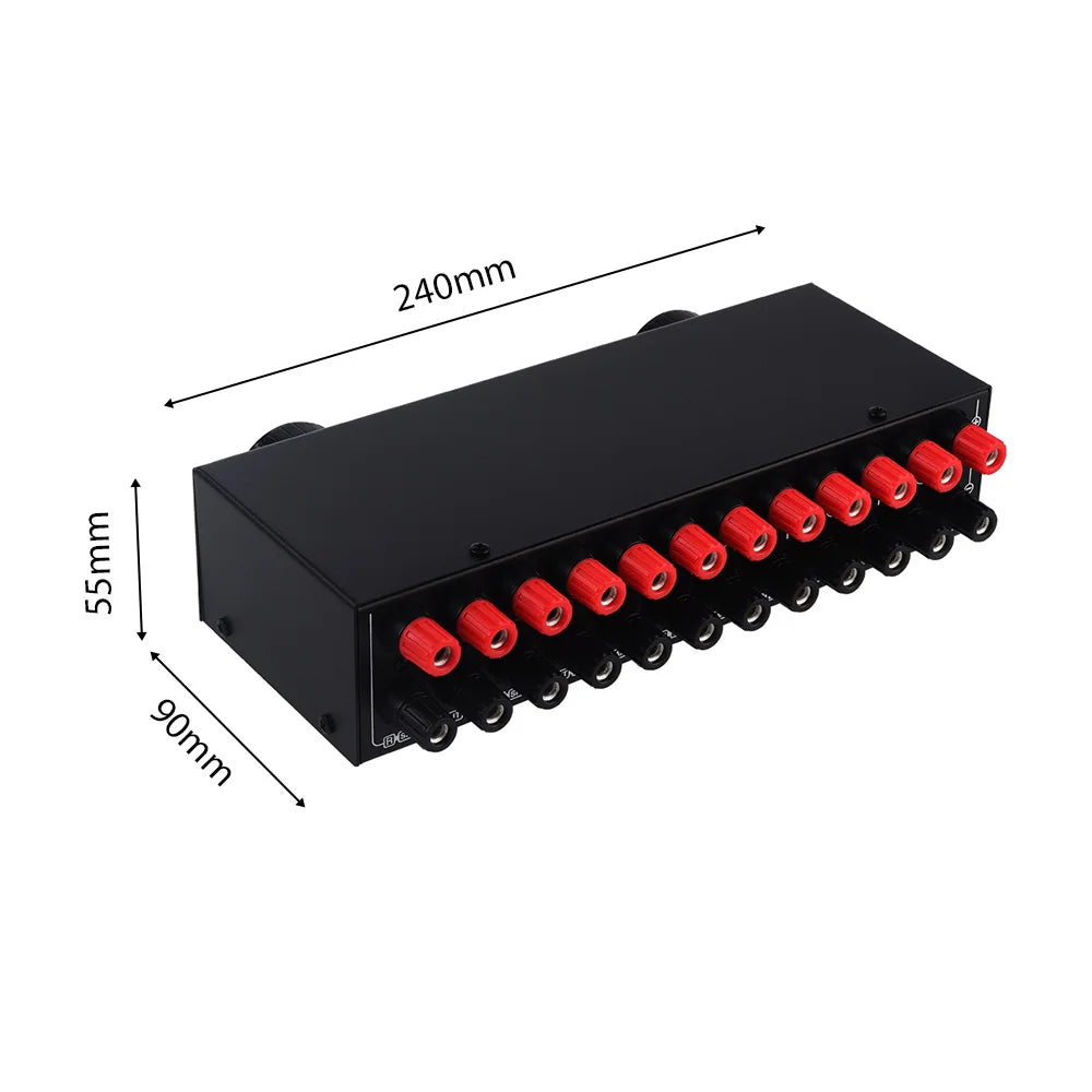 4 Input 2 Output In4 Out Amplifier Speaker Selector 300W Per Channel