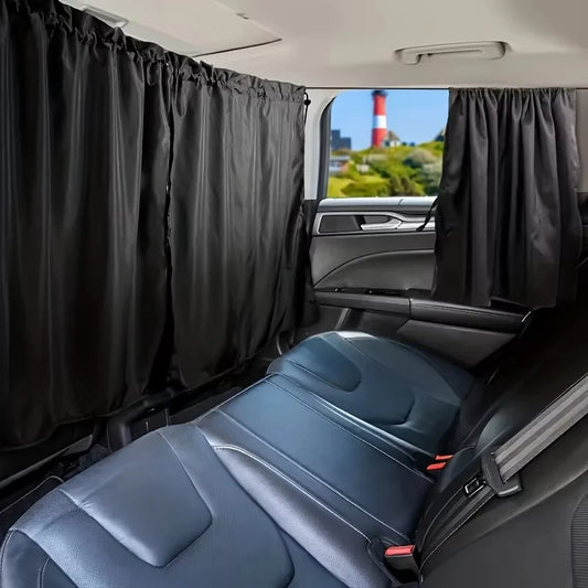 4-Piece Car Privacy Curtain Set | Window Shade for Travel & Camping Car Window Curtain Peaceful Pleasures Health and Wellness