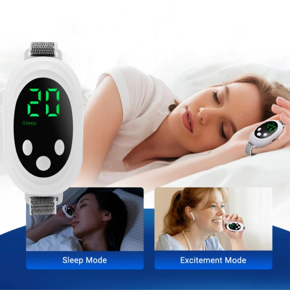 Hand Held Sleep Aid Device Anxiety Insomnia Relief Physical Hypnosis Smart Sleeper for Women&Men Massage Improved Sleeping Mood Peaceful Pleasures Health and Wellness