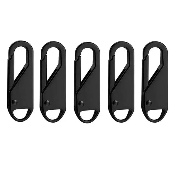 5-Pack Universal Metal Zipper Repair Kit – Size 5 Sliders