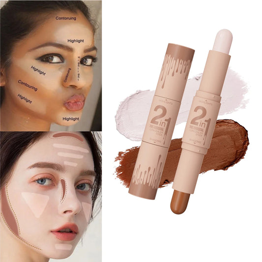 Hello Kiss Double-Ended Highlighter & Contour Stick Highlighter Contour Stick Oasis Select