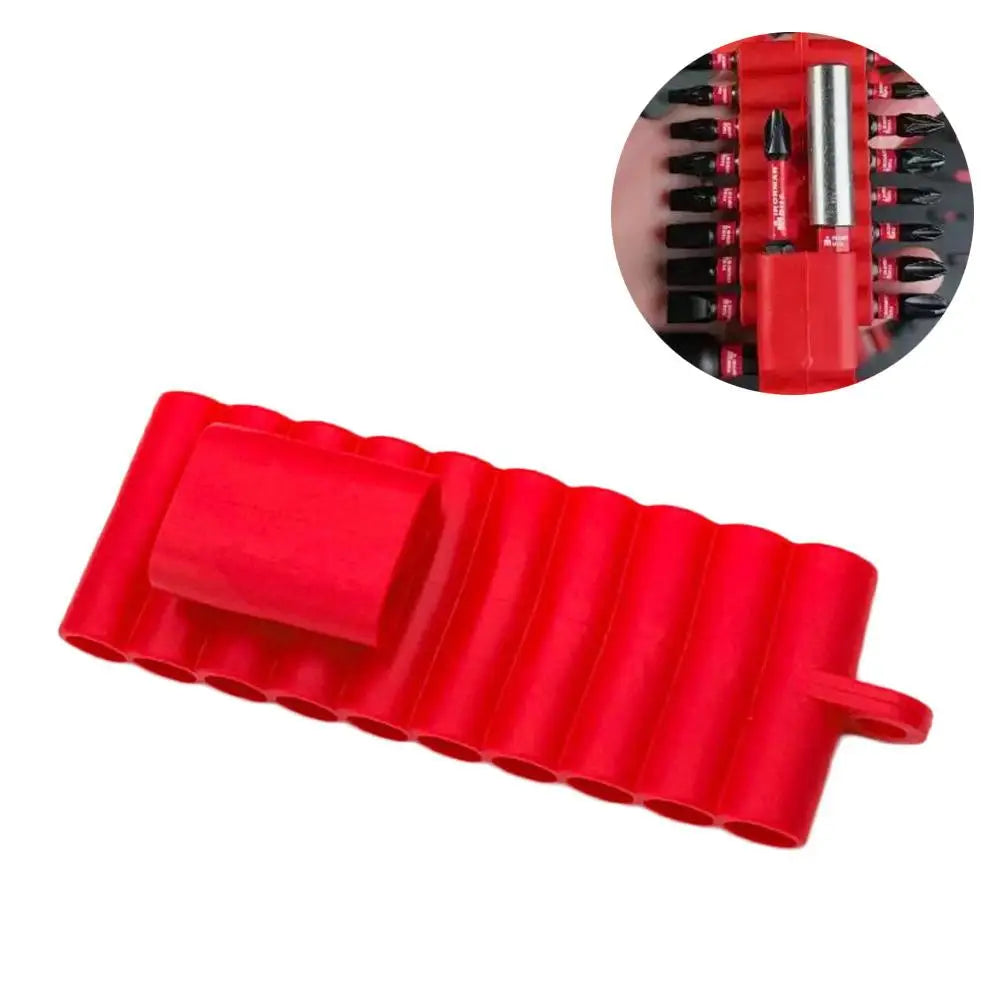 22-Hole Screwdriver Bit Holder & Hex Drill Bit Organizer