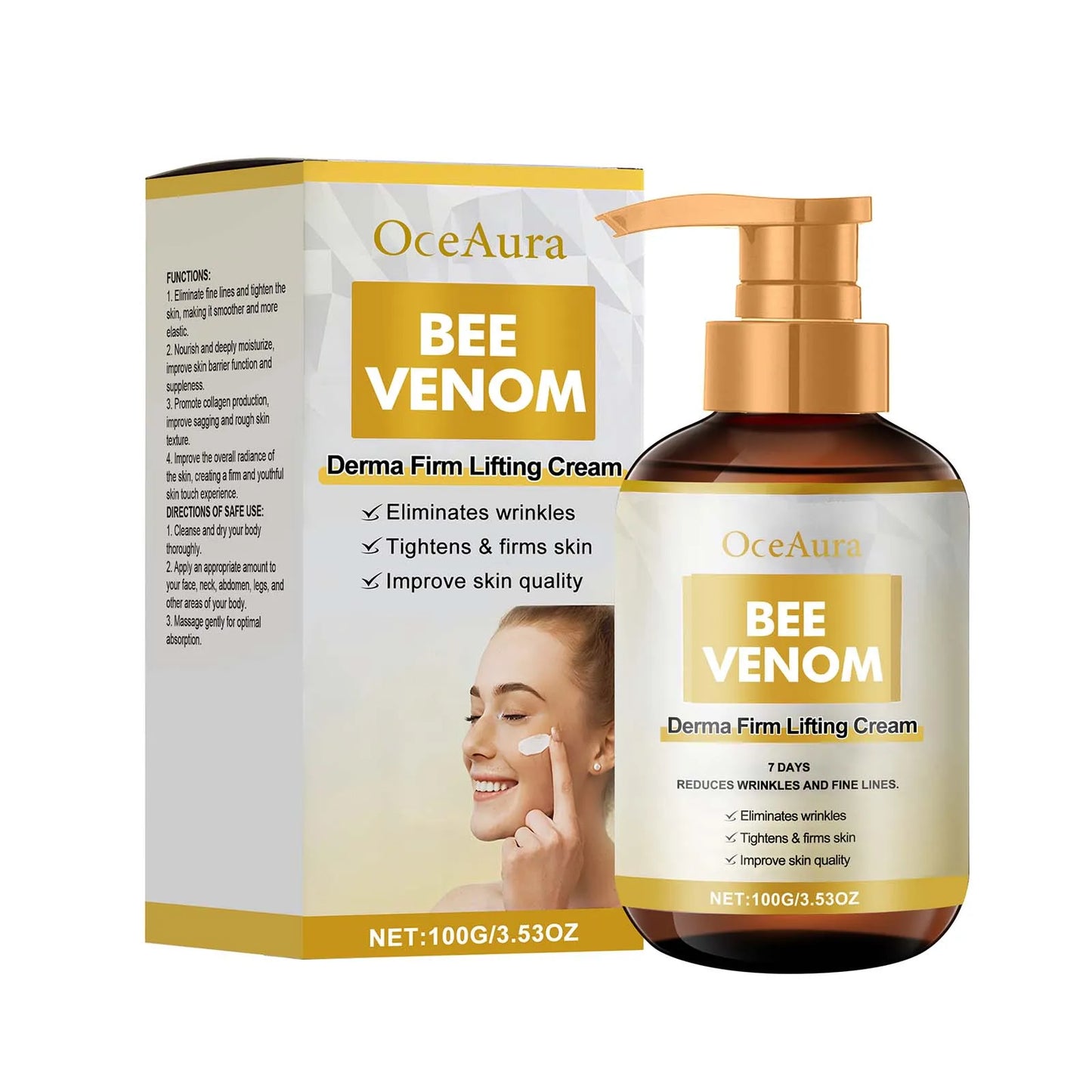 Bee Venom Firm Lifting Cream – Face & Body Tightening 100g