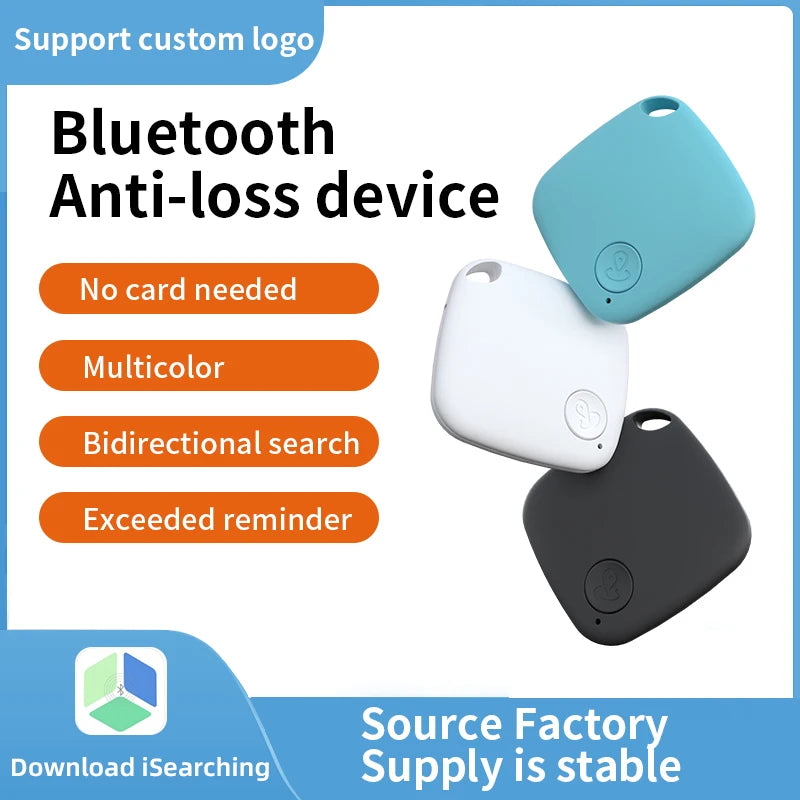 HOMEFISH Mini Bluetooth 5.0 Tracker AntiLost Device Round Pet Kids Bag Wallet Tracking Smart Finder Locator Peaceful Pleasures Health and Wellness