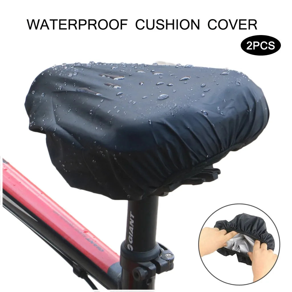 Waterproof Bike Seat Cover – Bicycle Saddle Protector 2-Pack