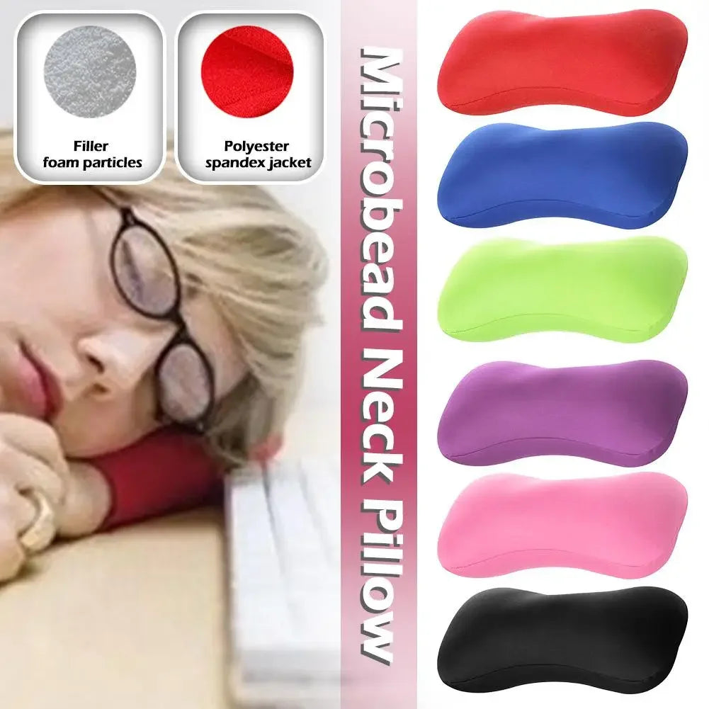 Microbead Bolster Neck Pillow – Foam Particle Travel Cushion