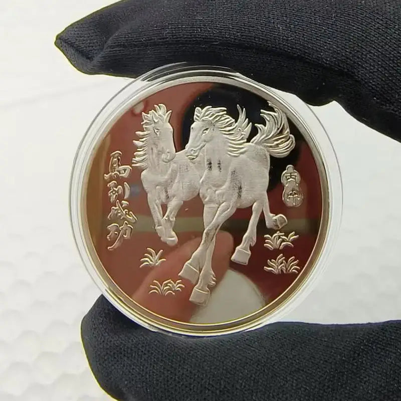 2026 Chinese New Year Horse Lucky Coin | 40mm Metal Collectible