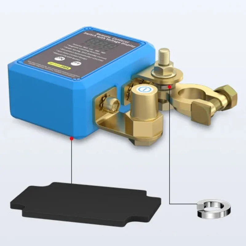 DaierTek 240A Remote Battery Kill Switch with LED Display Peaceful Pleasures Health and Wellness