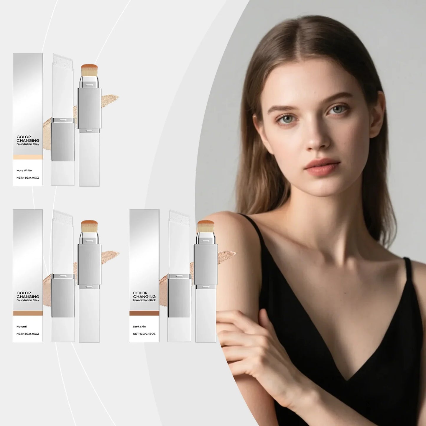 2-in-1 Color Changing Foundation & Concealer – Natural Finish