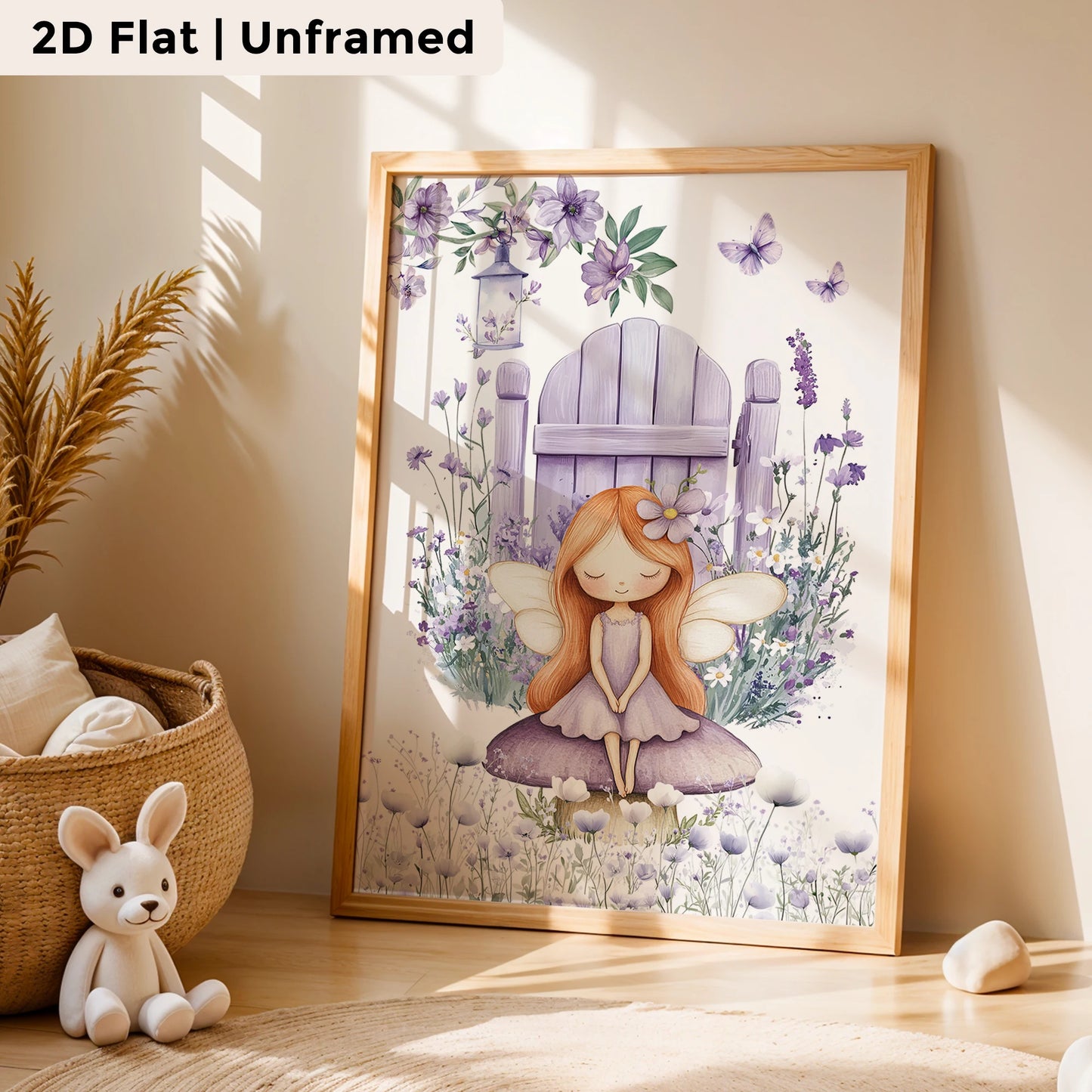 3-Piece Mushroom Elf Canvas Wall Art Print | Kids Room Decor