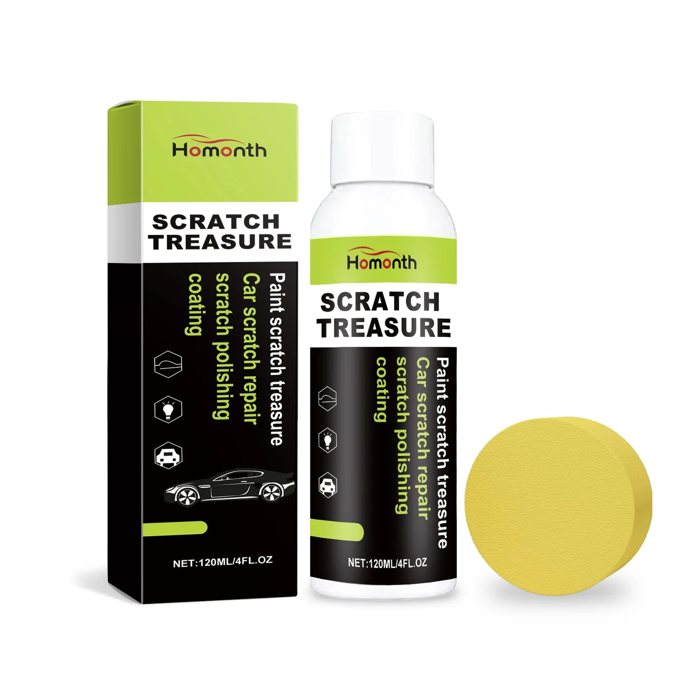 Homonth Car Scratch Remover Repair Polish Coating Cream 120ml