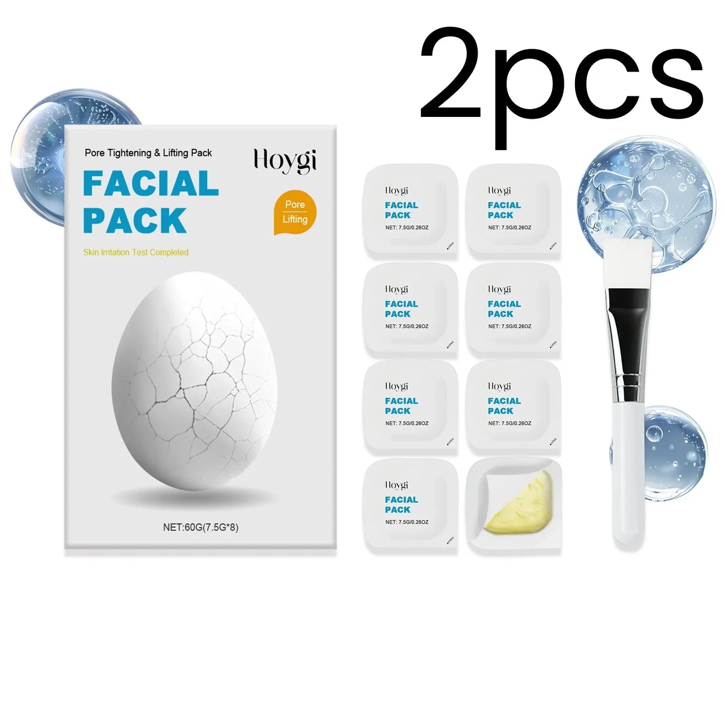 Hoygi Pore Tightening Face Mask – Anti-Aging & Hydrating 8pk