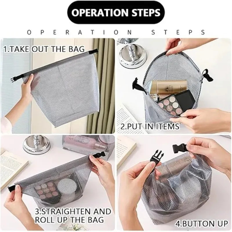 Waterproof Transparent Travel Toiletry Bag | Makeup Organizer