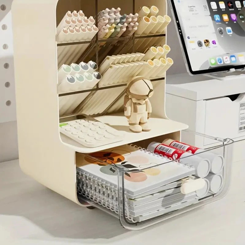 Multi-layer Desk Organizer Large Capacity Office Accessories Slanted