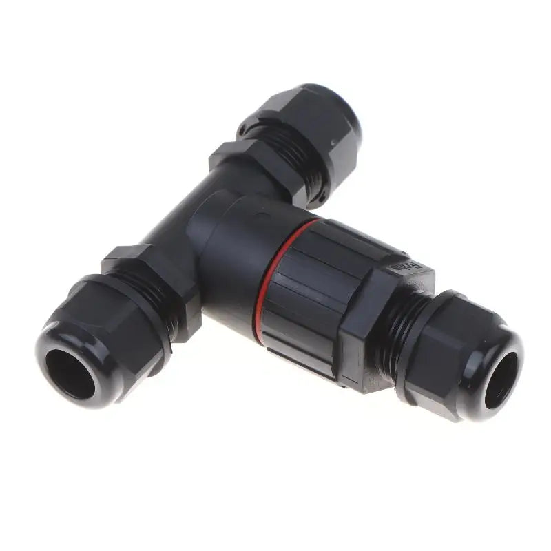 1Pc T Shape Waterproof Electric Connector Quick Screw Connect Push-in Terminals IP68 2/3/4/5Pin For Junction Box Wire Connector Peaceful Pleasures Health and Wellness