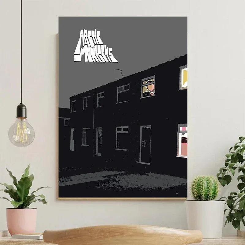 Arctic Monkeys Vintage Rock Band Canvas Wall Art Poster | Unframed