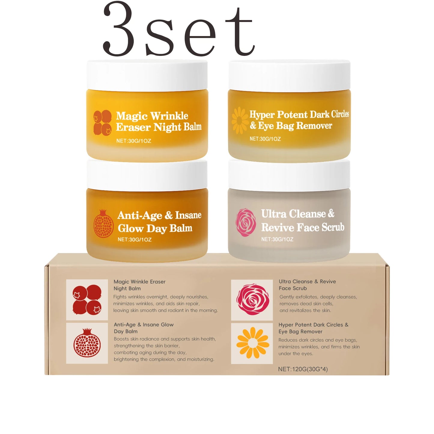 Dual Day & Night Skincare Kit – Hydration, Firming & Eye Care