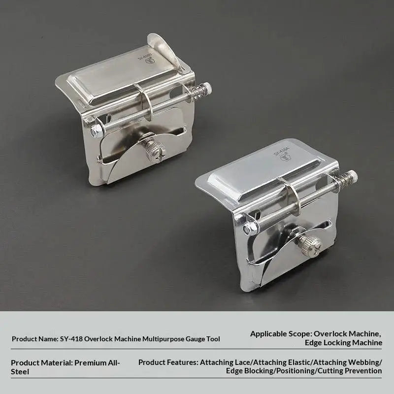 Adjustable Overlock Machine Gauge | Stainless Steel Sewing Guide Sewing Machine Accessory Peaceful Pleasures Health and Wellness