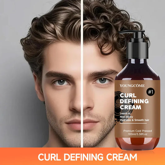 YOUNGCOME Curly Hair Styling Cream | Moisturizing Frizz Control Curl Styling Cream Oasis Select
