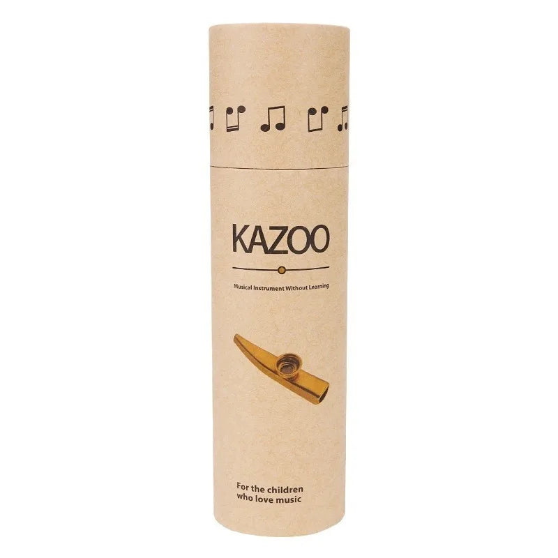 Kazoo Paper Tube Can Hold Metal Mouth Play Musical Instruments Simple