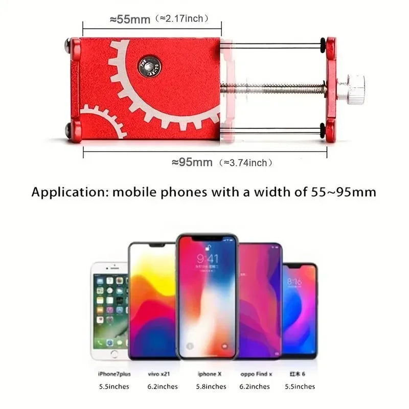 Metal Riding MTB Motorcycle Bicycle Phone Holder Aluminum Alloy Anti-slip Bracket Support GPS Clip Bike Phone Stand for iPhone Peaceful Pleasures Health and Wellness