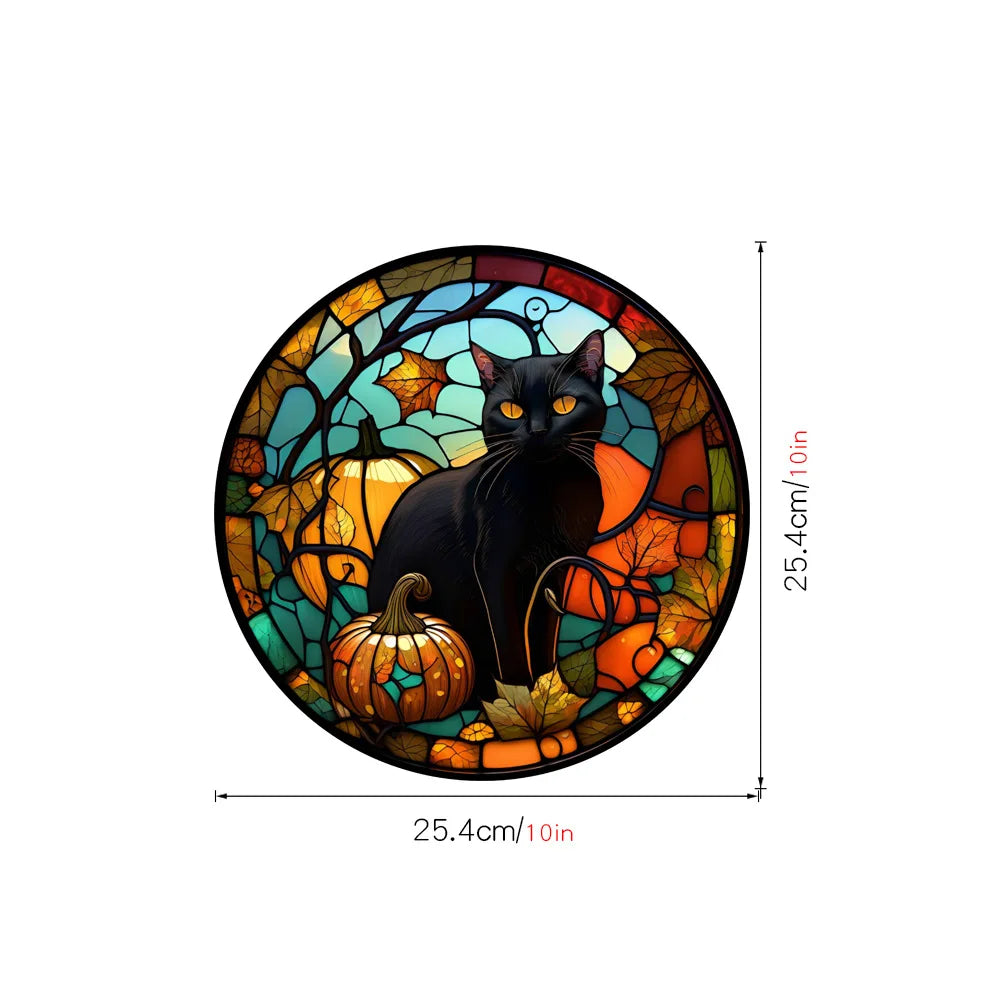 Halloween PVC Static Window Decals – Castle & Cat Clings