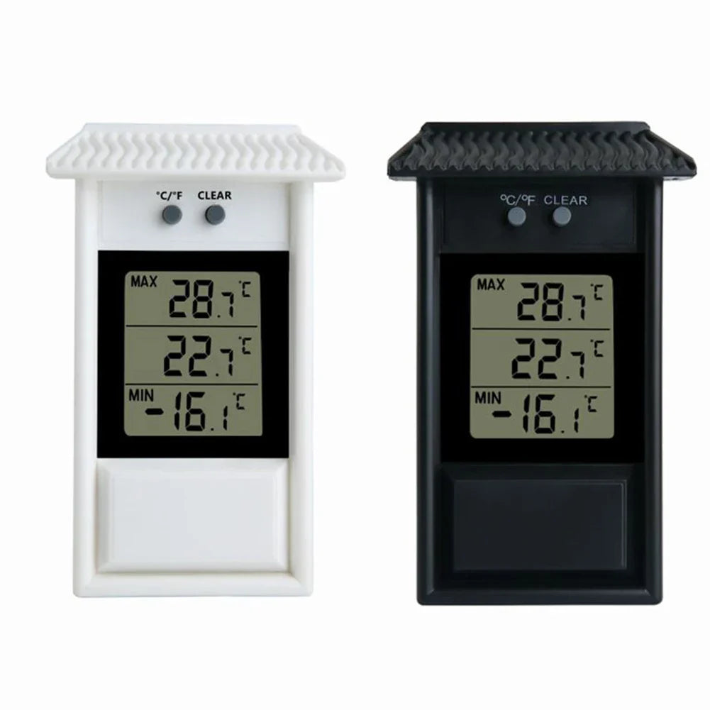 Digital Max Min Thermometer – Indoor Outdoor Greenhouse Wall Mount