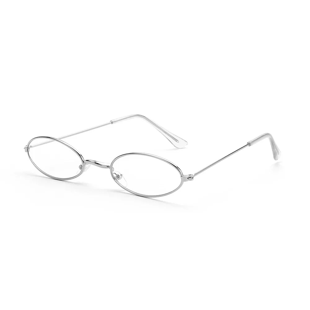 Retro Oval Sunglasses UV400 Vintage Unisex Alloy Frame
