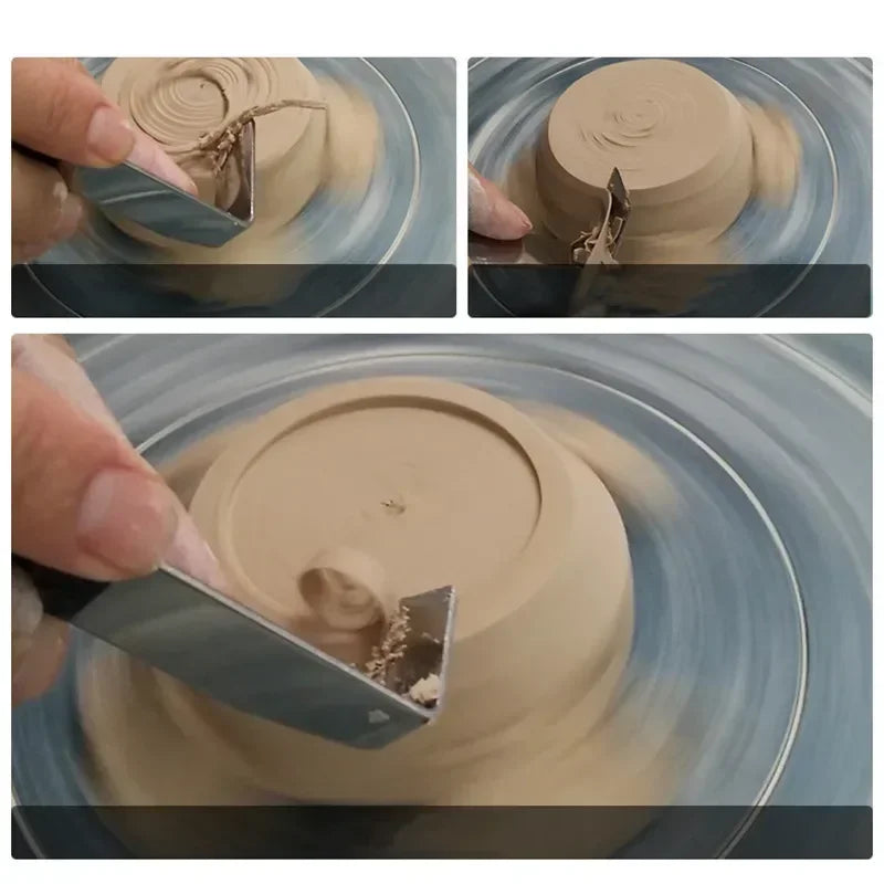 Tools DIY Ceramic Craft Ceramics & Pottery Clay Sculpture Tool Crafts Rubber Handle Stainless Steel Sewing Sculpting Home Arts Peaceful Pleasures Health and Wellness