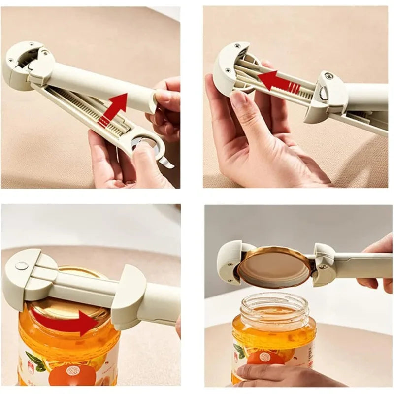 Multifunctional Magnetic Bottle & Can Opener – Stainless Steel