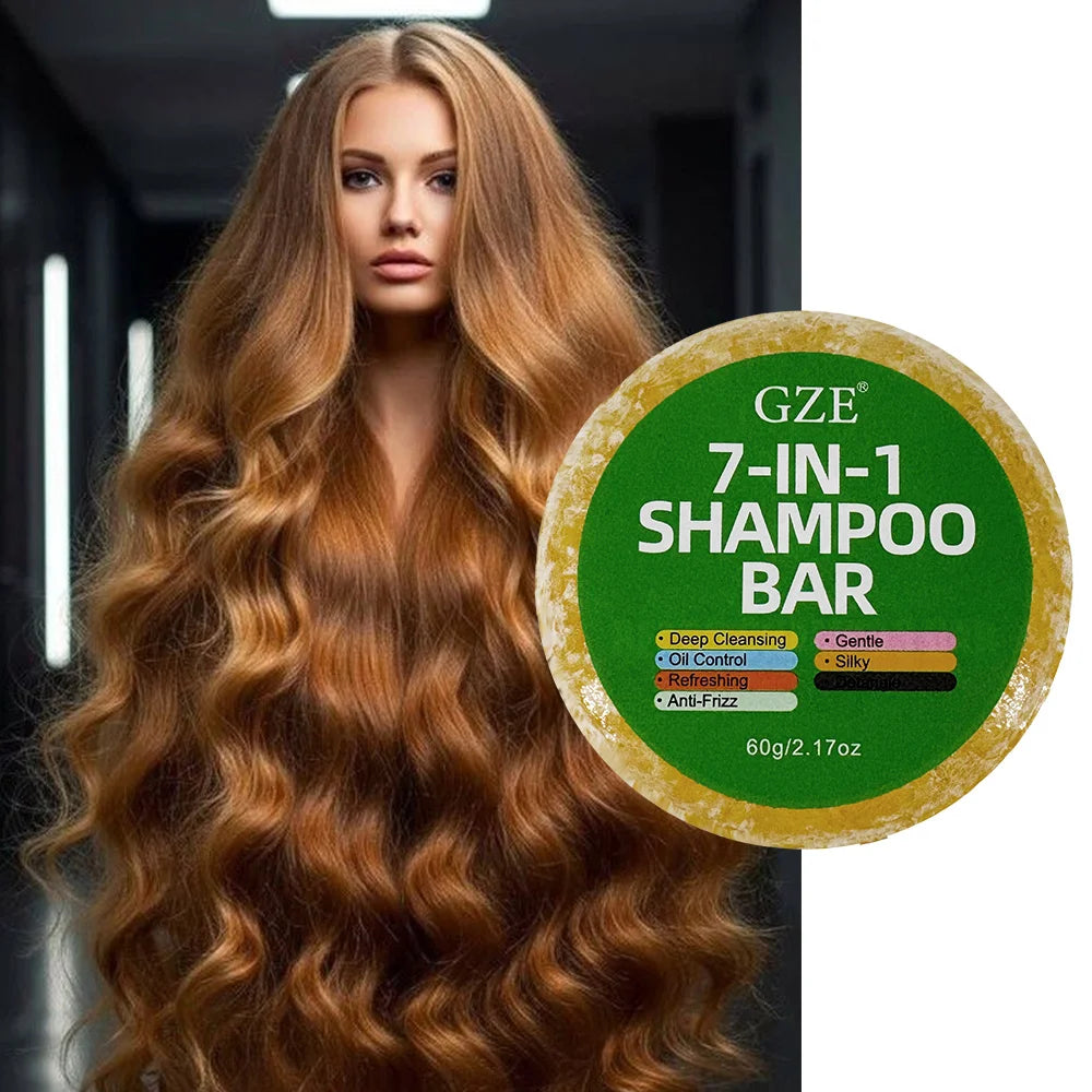 GZE 7-in-1 Shampoo Bar 10-Pack | Anti-Frizz & Oil Control Solid Shampoo Bar Peaceful Pleasures Health and Wellness