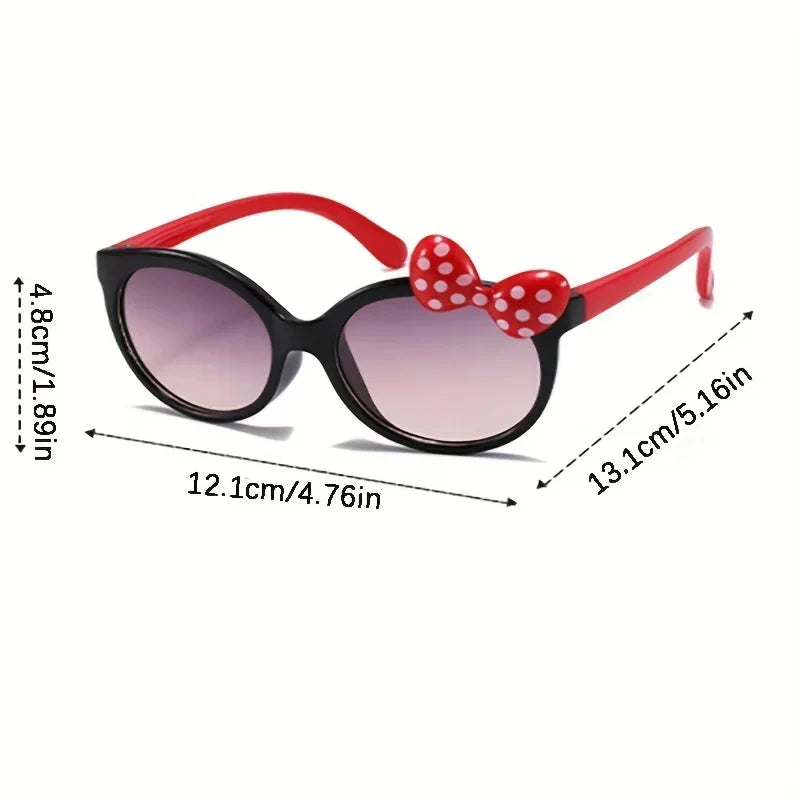 Winful Kids Bowknot Sunglasses – UV400 Girls Outdoor Shades