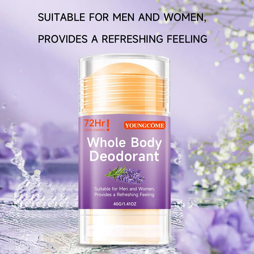 YOUNGCOME Honey Peach Whole Body Deodorant Stick | 72H Unisex