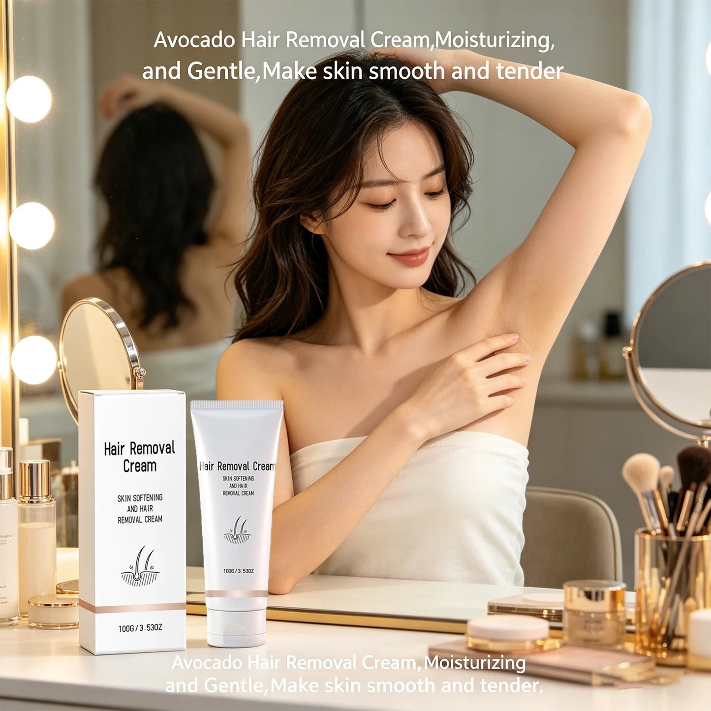EELHOE Hair Removal Cream – Fast-Acting Depilatory Lotion 100g Hair Removal Cream Peaceful Pleasures Health and Wellness