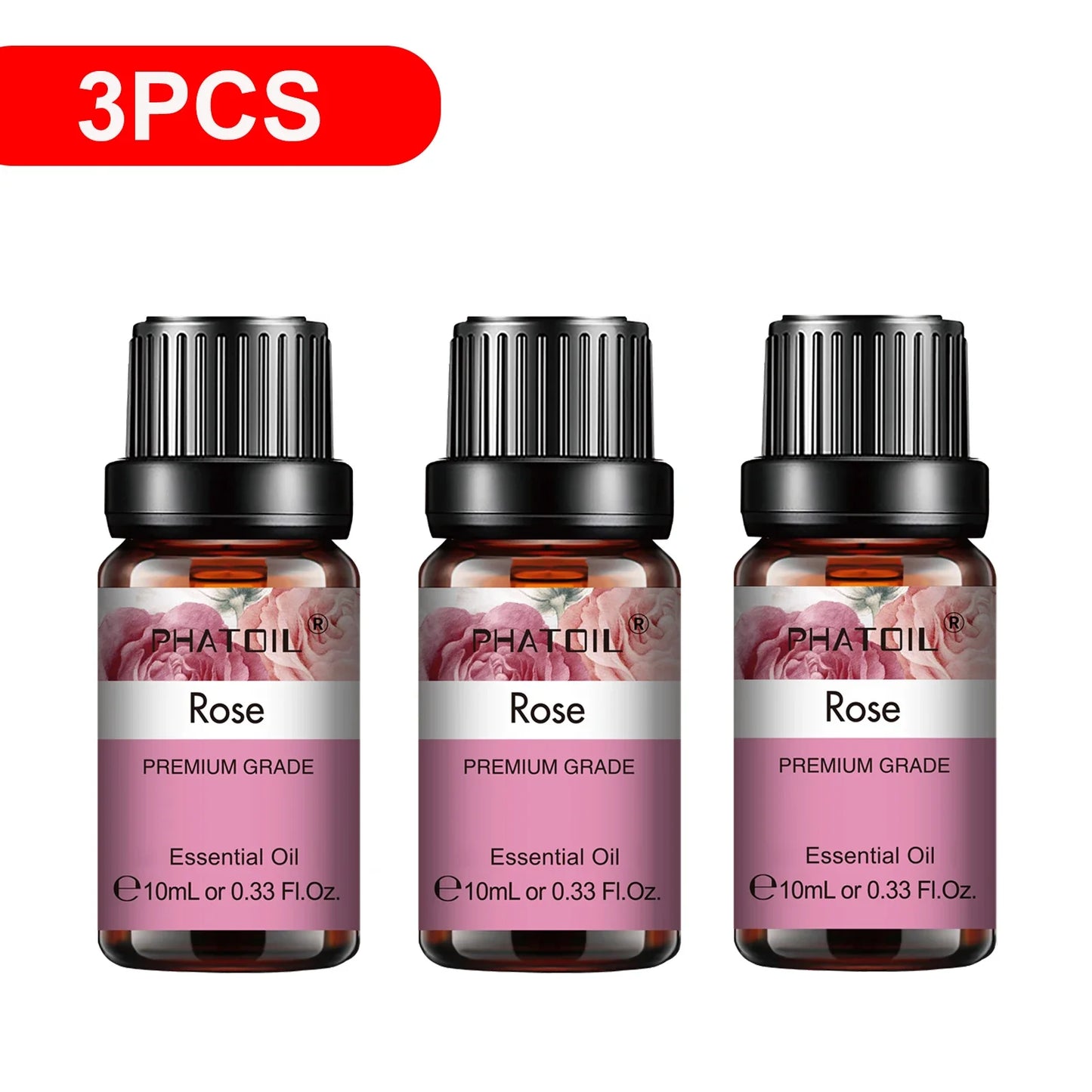 PHATOIL 3-Pack Essential Oils Gift Set | 10ml Aromatherapy Oils