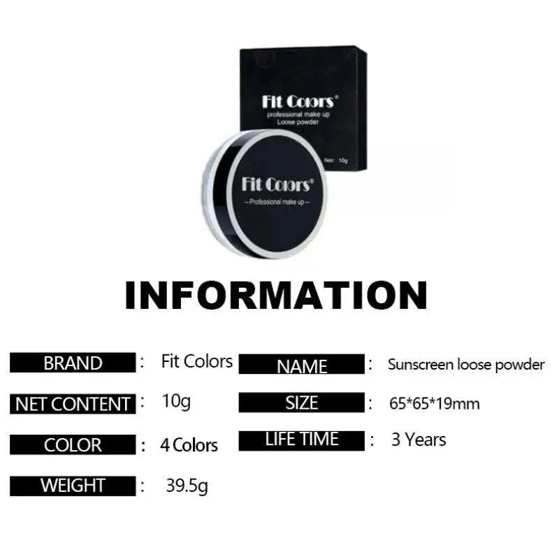 Fit Colors Loose Setting Powder – Oil Control & Matte Finish