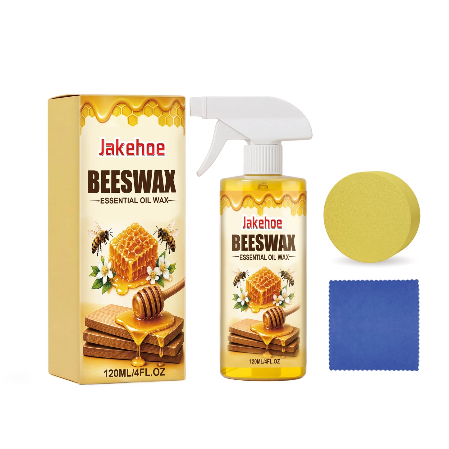 JAKEHOE Beeswax Wood Polish Spray – Furniture Restorer 120ml