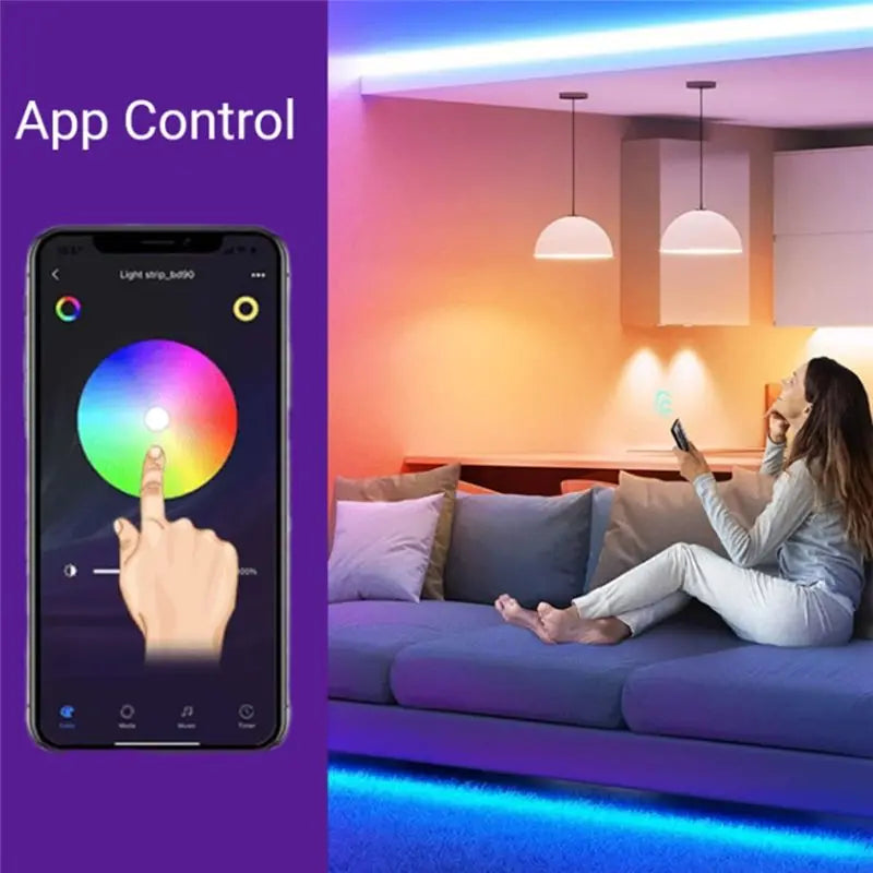 A36T-Homekit RGB Smart LED Light Strip Controller For Homekit 12V Voice Control With 2.4G Remote Control Peaceful Pleasures Health and Wellness