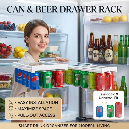 Refrigerator Storage Cabinet Drawer Dish Drainer Beverage Rack Plastic Food Storage Rack Kitchen Organizer Kitchen Accessories Peaceful Pleasures Health and Wellness